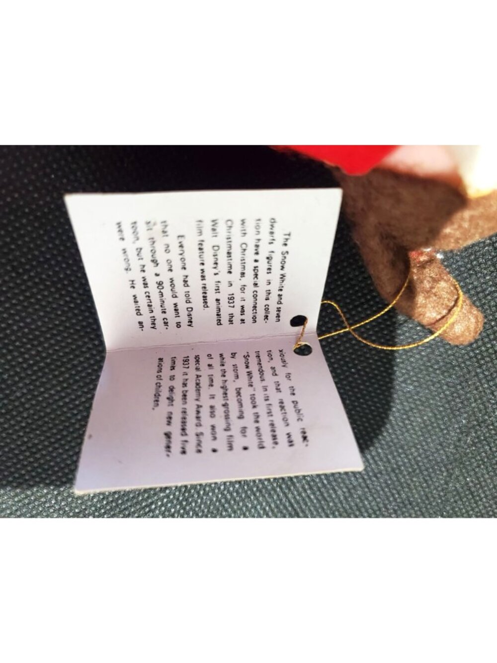 Snow White Seven Dwarfs Doc Vintage Disney Christmas Ornament Hong Kong - Picture 3 of 10